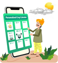 Crop advisory app screen